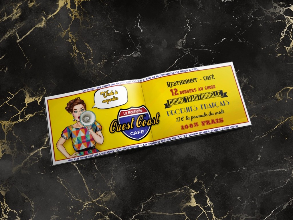 OC Infographie vous présente un flyer pour un restaurant